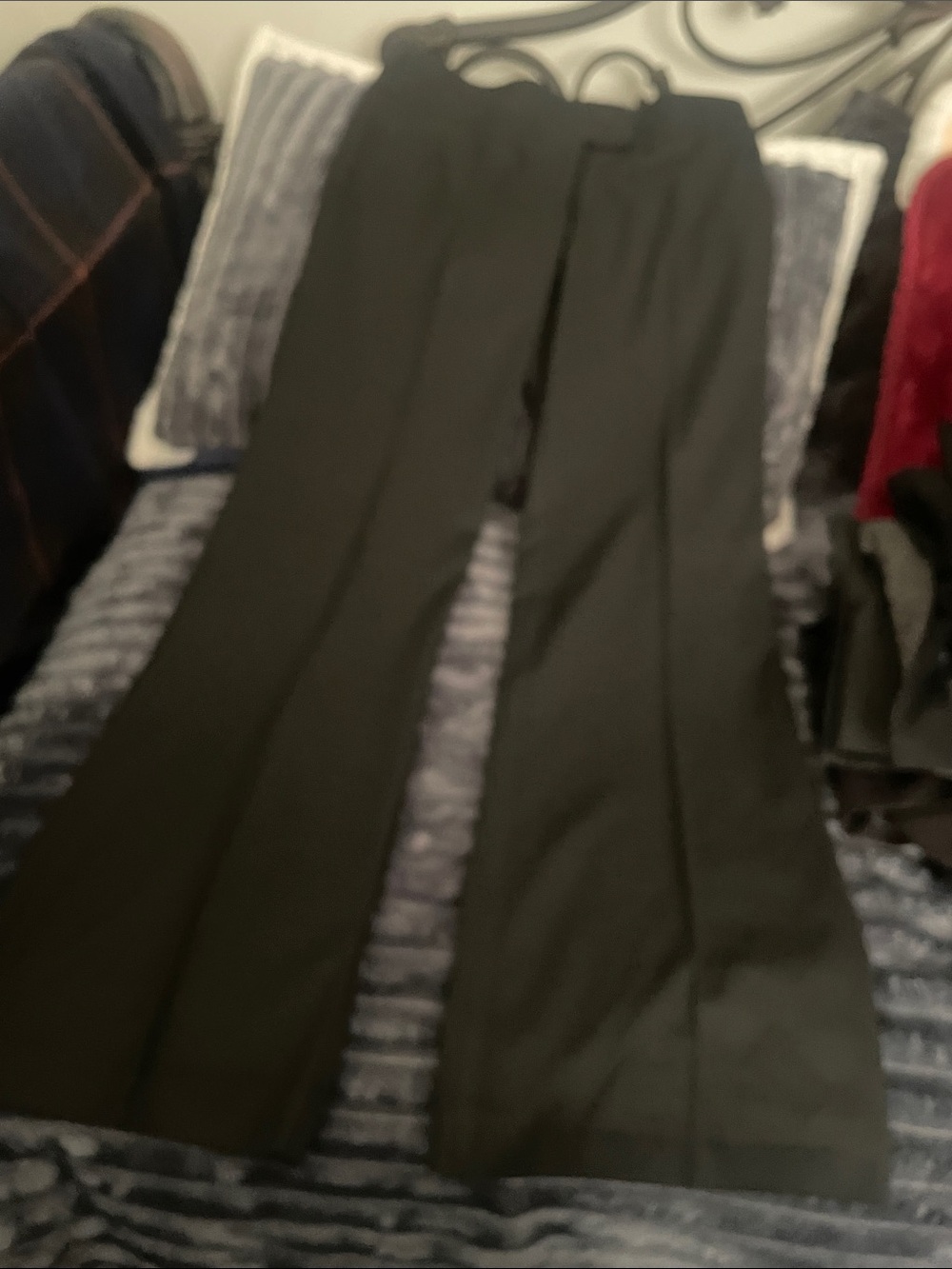bebe Black Wide-Leg Trousers